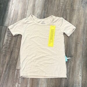 Beige Short Sleeve luxedream T-Shirt size 7 NEW